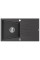 Гранітна кухонна мийка MEXEN CESAR BLACK GRANITE + сифон CHROME