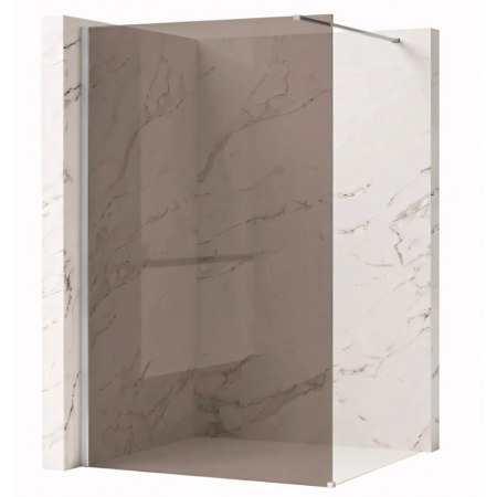 Душевая стенка REA FLEXI 120 BROWN CHROME