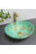 Умывальник (раковина) VBI PARMA MARBLE GREEN MATT накладной