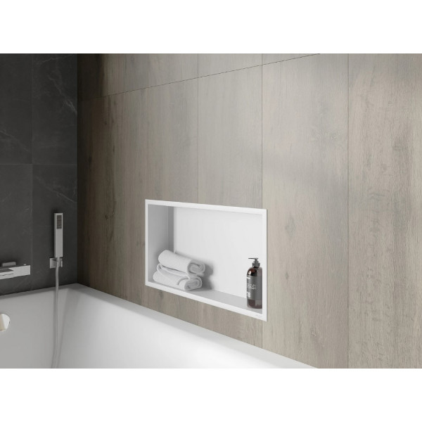 Вбудована полиця MEXEN X-Wall-R 60x30 WHITE з обідком