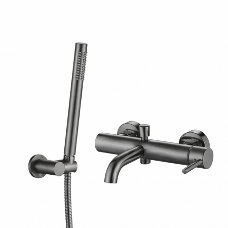Смеситель для ванны и душа VBI MILANO GRAPHITE настенный
