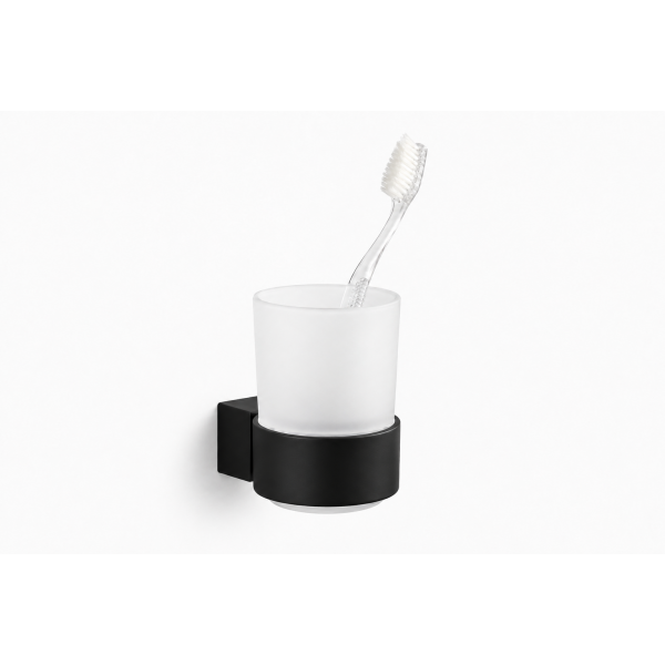 Стакан для зубных щеток VBI TERRA BLACK