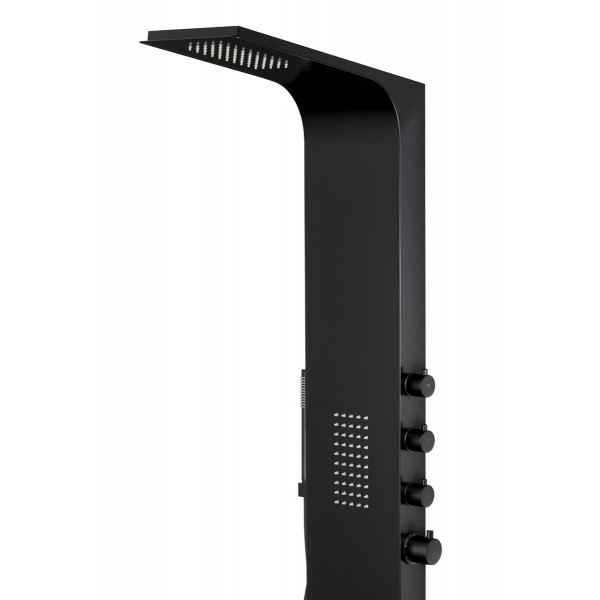 Душова панель CORSAN DUO BLACK LED з термостатом