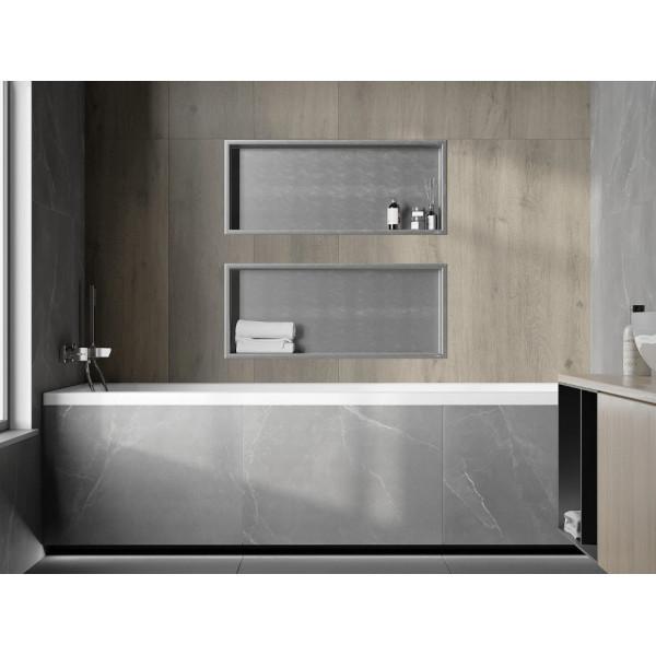 Вбудована полиця MEXEN X-Wall-R 75 INOX з обідком