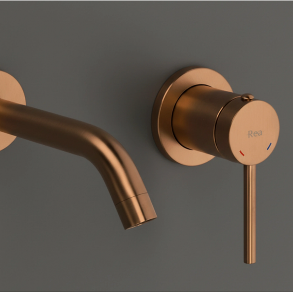 Смеситель для раковины REA CLIF BRUSHED COPPER + BOX скрытого монтажа