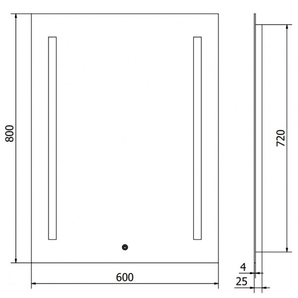Дзеркало MEXEN REMI 60x80 LED прямокутне