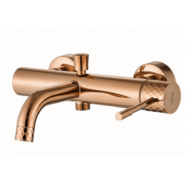 Смеситель для ванны REA LUNGO DIAMOND COPPER настенный