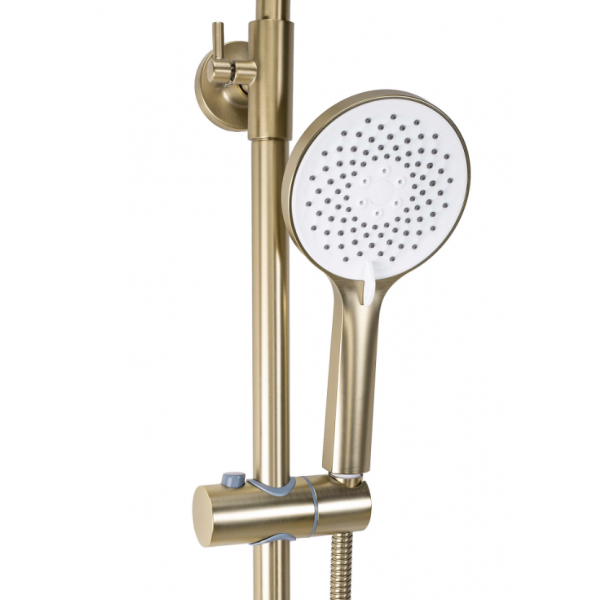 Душевой гарнитур REA DROP BRUSHED GOLD с изливом