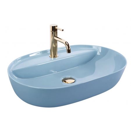 Умывальник (раковина) REA AURA 61 BLUE SHINY накладной