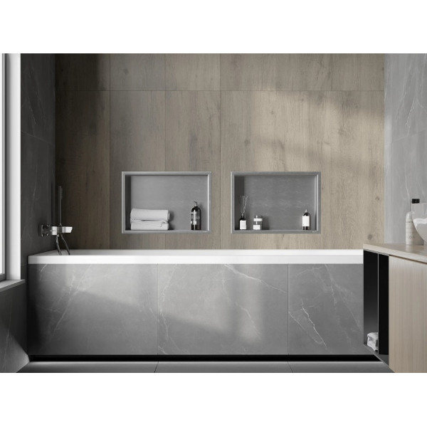 Вбудована полиця MEXEN X-Wall-R 45x30 INOX з обідком
