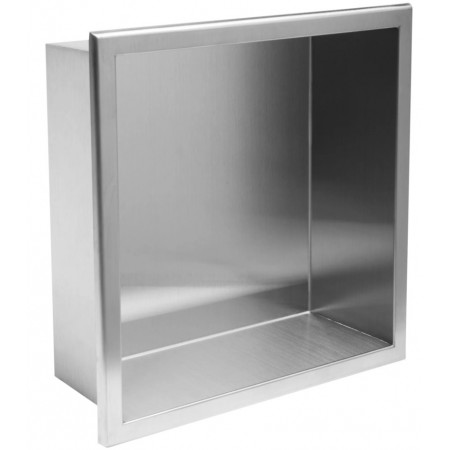 Встраиваемая полка REA 30X30 NICKEL BRUSHED с ободком