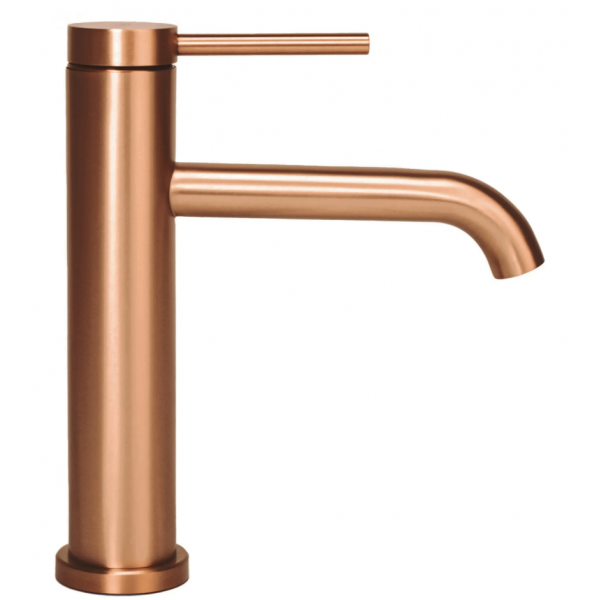 Смеситель для раковины (умывальника) REA CLIF BRUSHED COPPER низкий