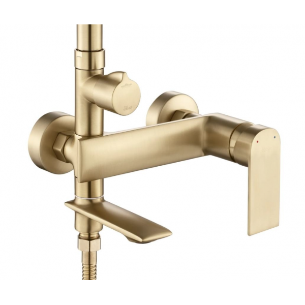 Душевой гарнитур REA VENETA BRUSHED GOLD с изливом