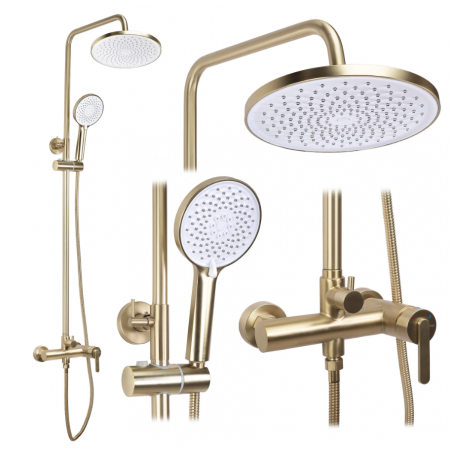 Душевой гарнитур REA ONTARIO BRUSHED GOLD