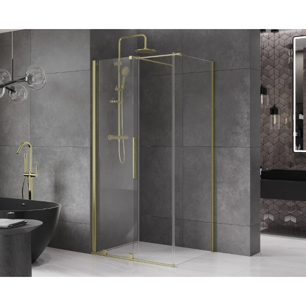 Душова кабіна MEXEN VELAR 100х90 BRUSHED GOLD
