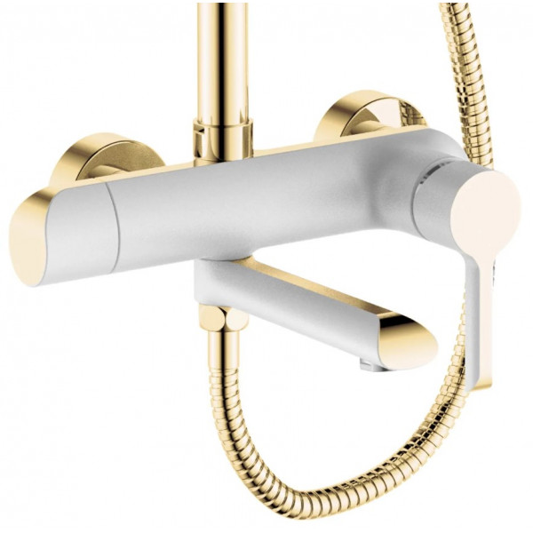 Душевой гарнитур REA MELIA GOLD WHITE с изливом