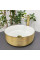 Умывальник (раковина) VBI PRATO BRUSH GOLD WHITE накладной