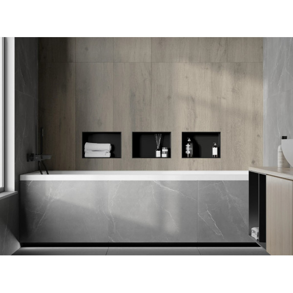 Вбудована полиця MEXEN X-Wall-NR 30x20 BLACK без обідка