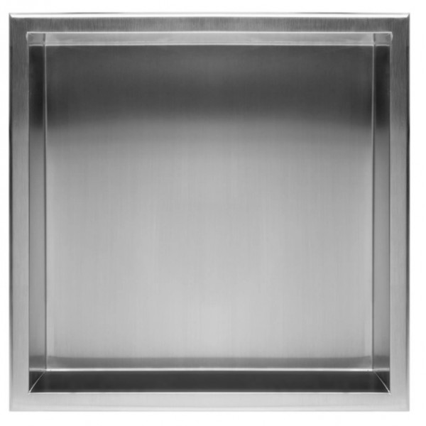 Встраиваемая полка REA 30X30 NICKEL BRUSHED с ободком