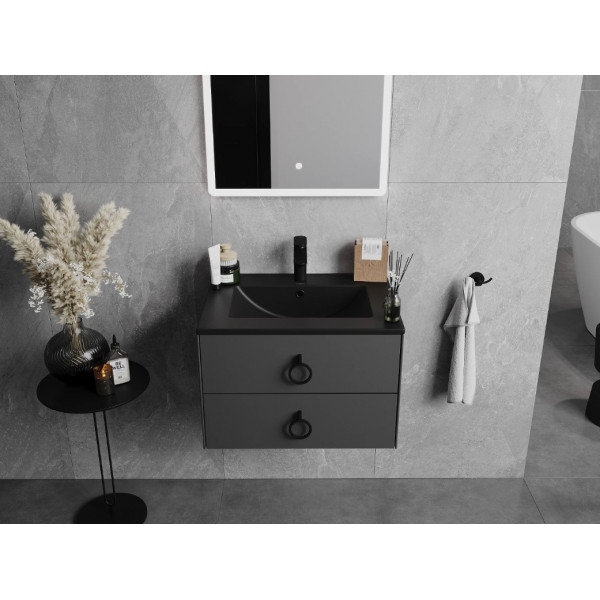 Умивальник (раковина) MEXEN ATENA 61 BLACK MATT врізний чорний