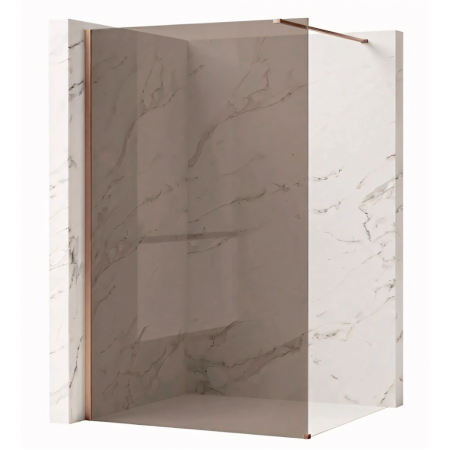 Душевая стенка REA FLEXI 100 BROWN BRUSHED COPPER