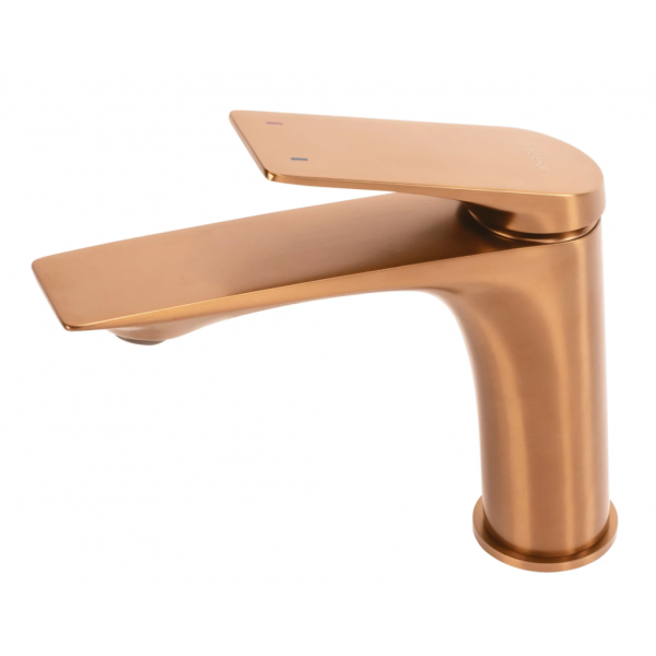 Смеситель для раковины (умывальника) REA AVALON BRUSHED COPPER низкий