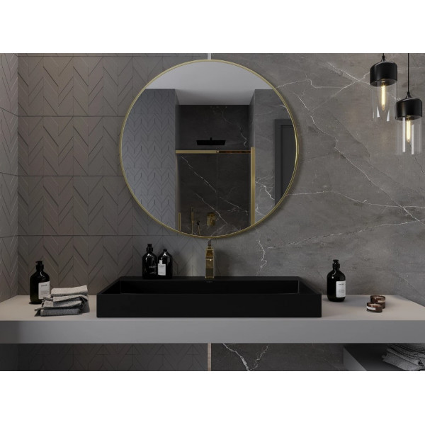 Дзеркало MEXEN LOFT 100 GOLD кругле