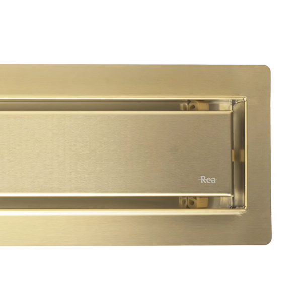Трап для душа REA NEOX 90 BRUSHED GOLD