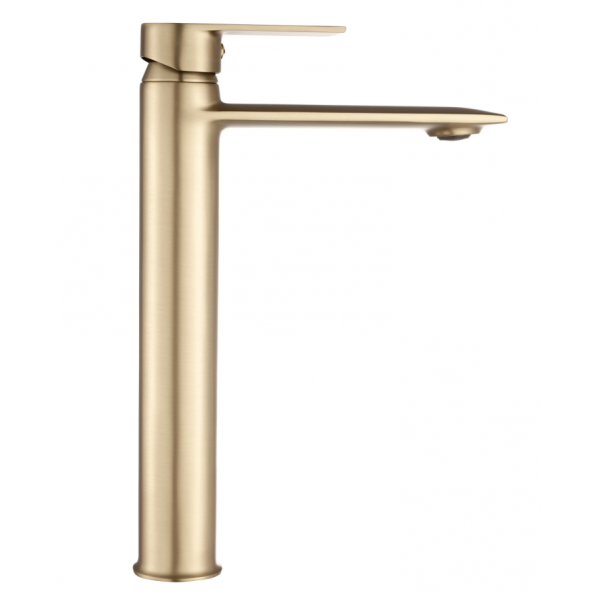 Смеситель для раковины REA VENETA BRUSHED GOLD высокий