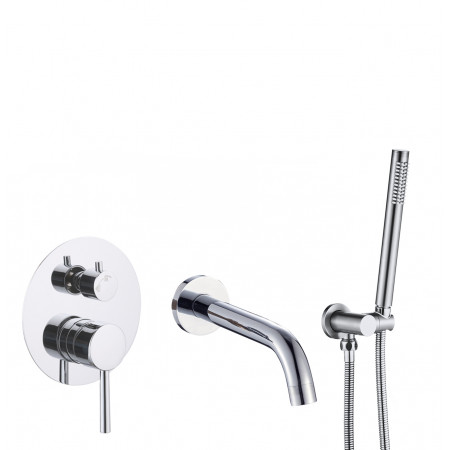 Смеситель для ванны и душа VBI MILANO CHROME скрытого монтажа