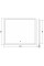 Дзеркало MEXEN ZUSA 120x80 LED прямокутне