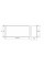 Вбудована полиця MEXEN X-Wall-R 60x20 BLACK з обідком