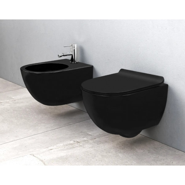 Підвісне біде REA CARLO MINI BLACK MATT *