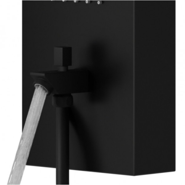 Душова панель CORSAN ALTO BLACK LED з виливом