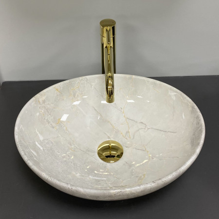 Умывальник (раковина) VBI PARMA LIGHT STONE GLOSSY накладной