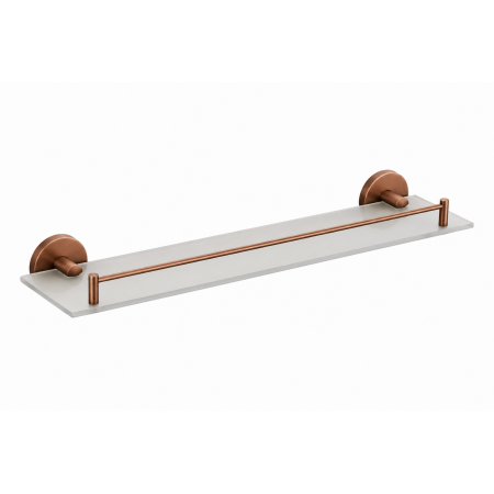 Полка стеклянная VBI VENUS BRUSHED COPPER