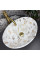 Умывальник (раковина) VBI PARMA MARBLE WHITE GLOSSY накладной