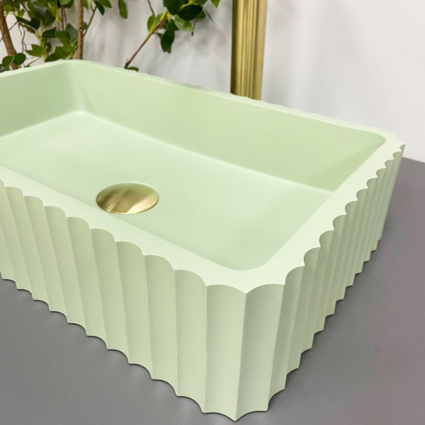Умывальник (раковина) VBI FLORENTIA LIGHT GREEN MATT накладной