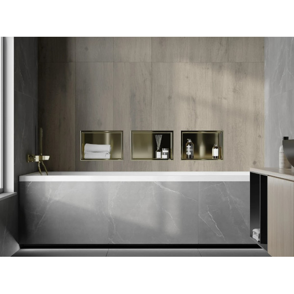 Вбудована полиця MEXEN X-Wall-R 30x20 GOLD з обідком