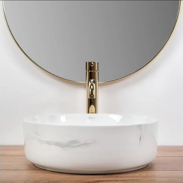 Умывальник (раковина) REA SAMI NATURE MARBLE накладной мрамор