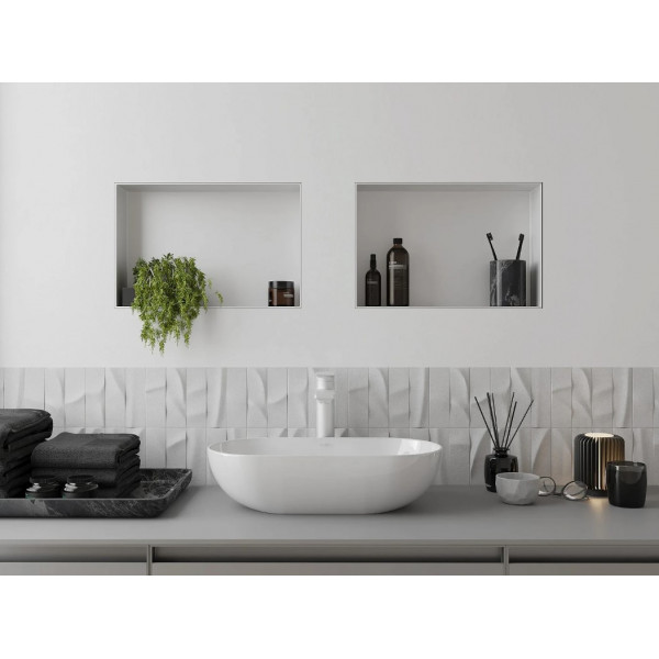 Вбудована полиця MEXEN X-Wall-NR 45x30 WHITE без обідка