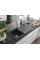 Гранітна кухонна мийка MEXEN BRUNO BLACK GRANITE + сифон CHROME