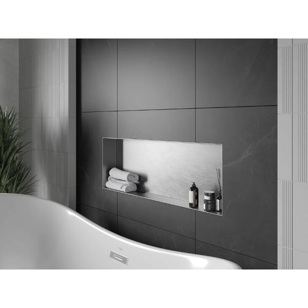 Вбудована полиця MEXEN X-Wall-NR 90 INOX без обідка