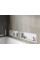 Вбудована полиця MEXEN X-Wall-R 60x20 WHITE з обідком