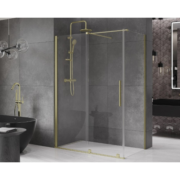 Душова кабіна MEXEN VELAR 160х90 BRUSHED GOLD