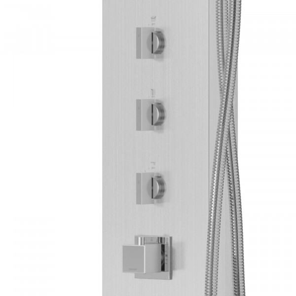 Душова панель CORSAN NEO INOX LED з термостатом