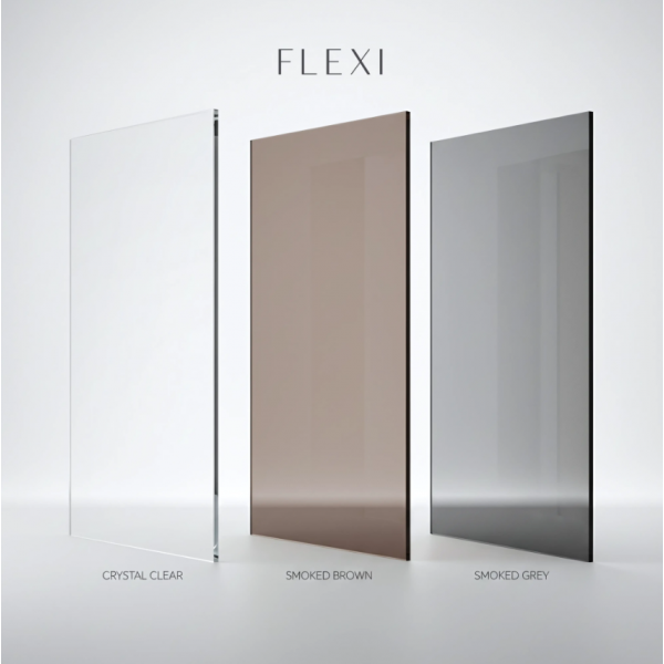 Душевая стенка REA FLEXI 120 TRANSPARENT BRUSHED COPPER
