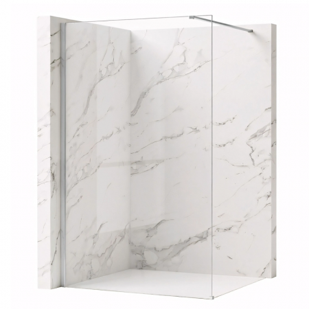 Душевая стенка REA FLEXI 140 TRANSPARENT CHROME