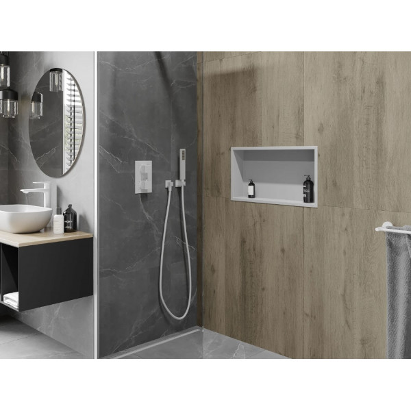Вбудована полиця MEXEN X-Wall-R 60x30 WHITE з обідком