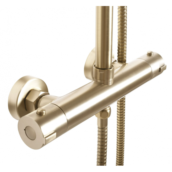 Душевой гарнитур REA BLISS BRUSHED GOLD с термостатом